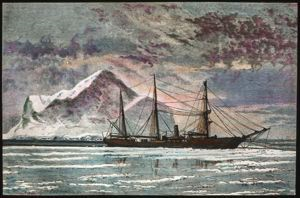Image: Iceberg, Barkentine, Ice, Melville Bay, Engraving